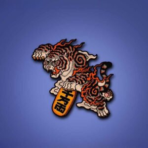 Lucky Tiger Fortune Feng Shui Car Stickers