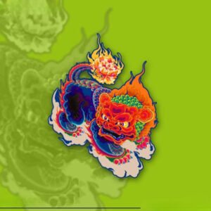 Kirin auspicious beast reflective sticker